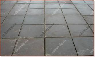 Устройство покрытия из тротуарных бетонных плиток
